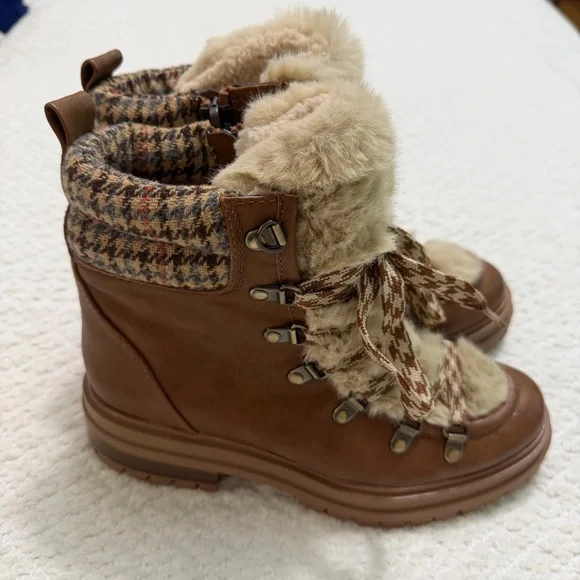 Circus by Sam Edelman Gretchen Shearling Hiker Boots Women’s Size 7 NWOB - Picture 4 of 14